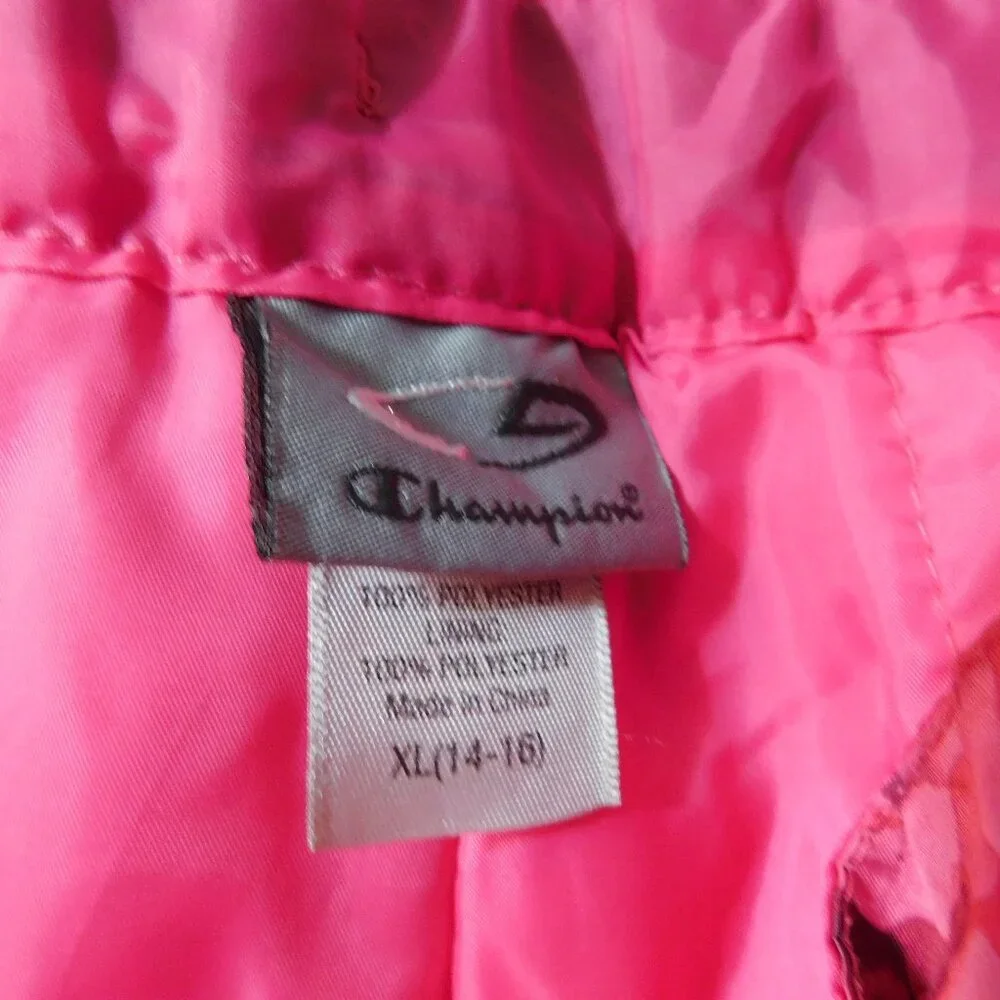 Champion Pink Floral Snow Pants Kids Size XL 14–16